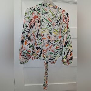 Royalty For Me Tie Front Topper/Cardigan size Medium